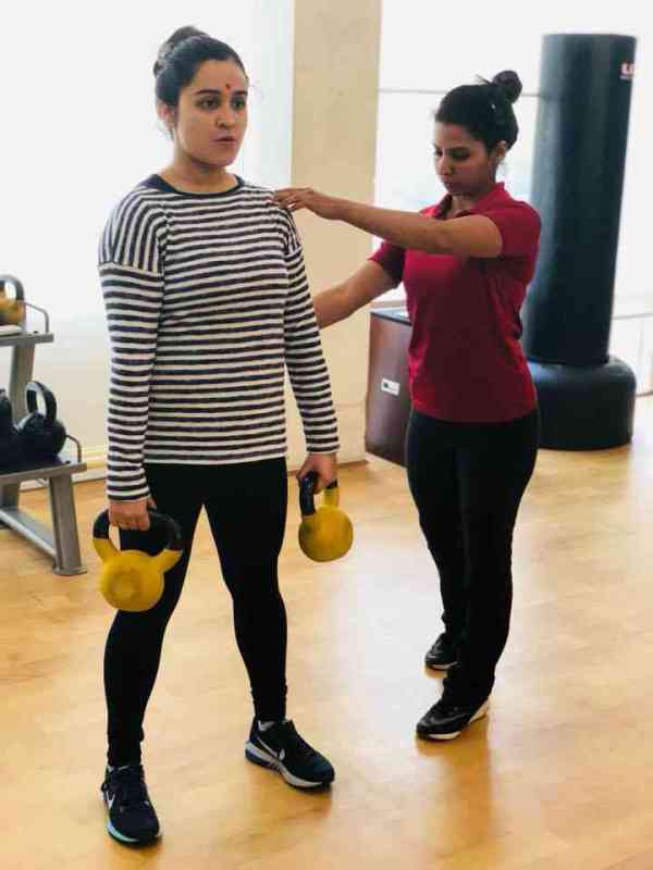 Aparna Yadav Bisht gym yoga photos