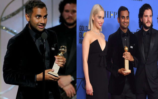 golden globe award aziz ansari