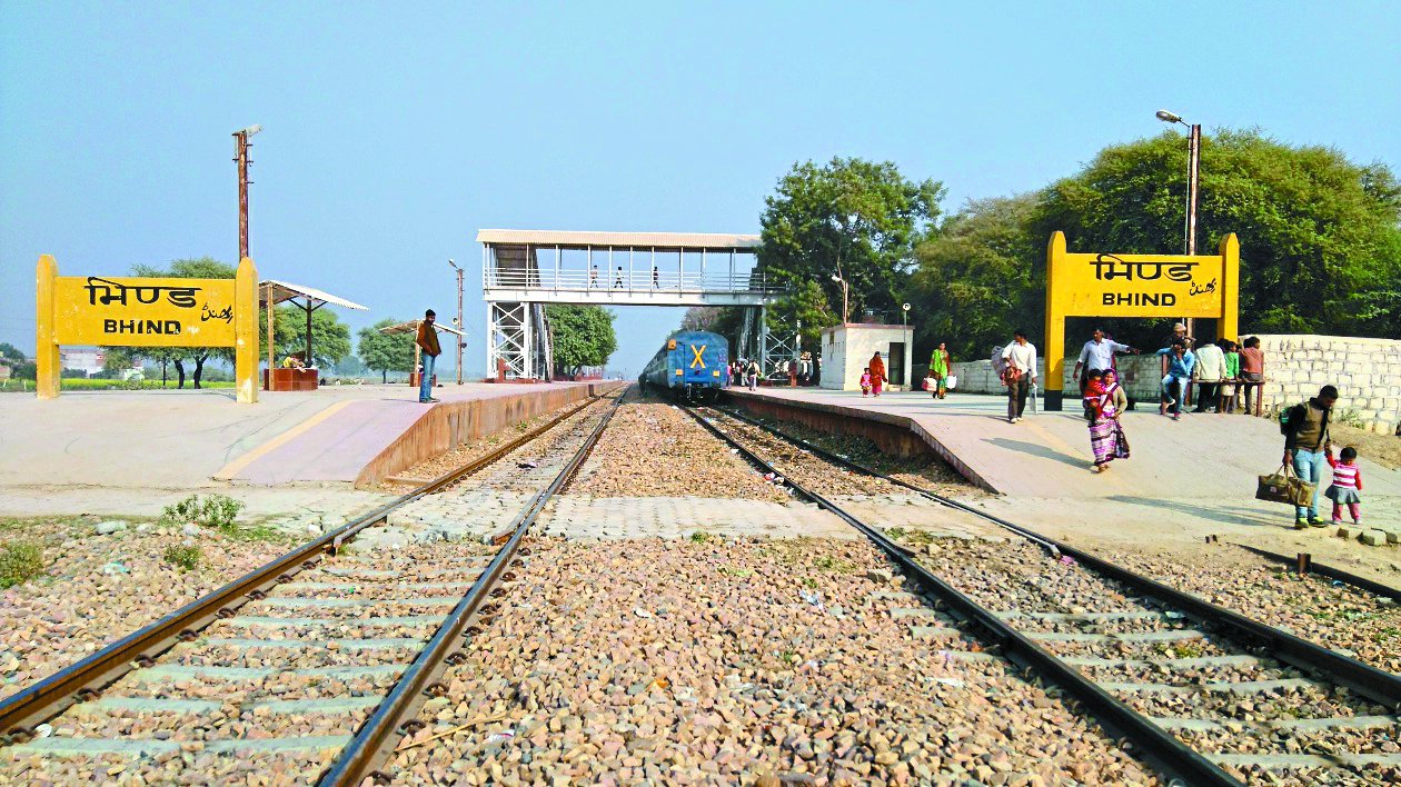 bhind railway, railway track, incomplete work on railway