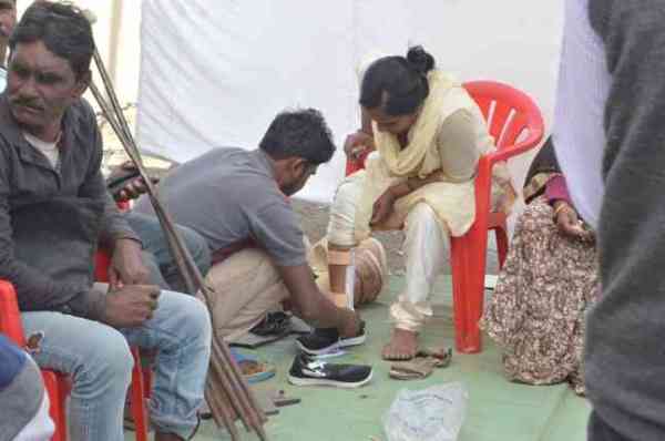 Photo: The faces of Goddesses were blown by tools