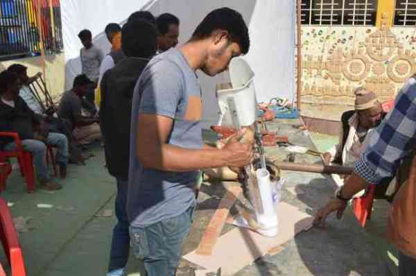 Photo: The faces of Goddesses were blown by tools