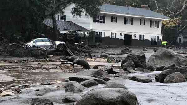 mudslide in california