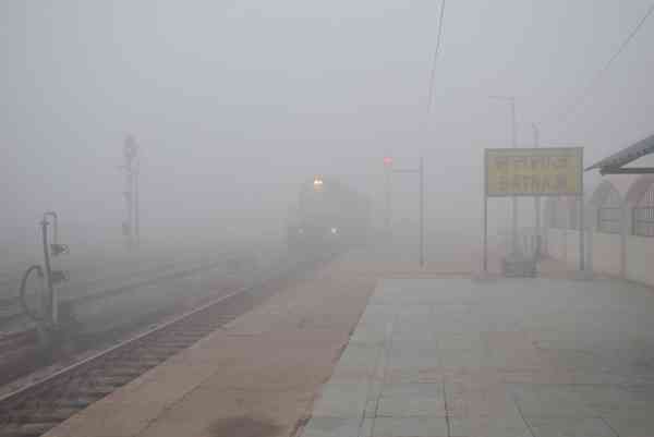 कोहरे की वो अनचाही तस्वीर, देखिइए किस तरह चादरो में लिपटा रहा विंध्य