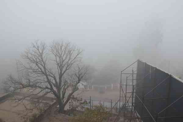 कोहरे की वो अनचाही तस्वीर, देखिइए किस तरह चादरो में लिपटा रहा विंध्य