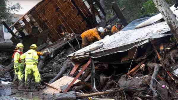 mudslide in california