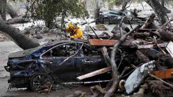 mudslide in california