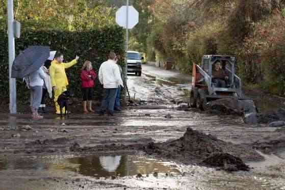 mudslide in california