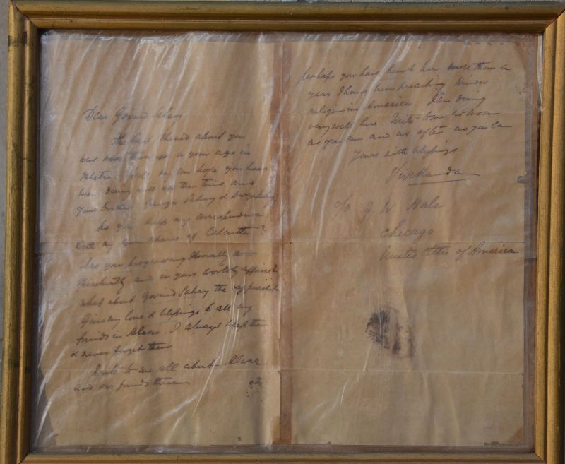 swami vivekanand wrote letters of people of alwar