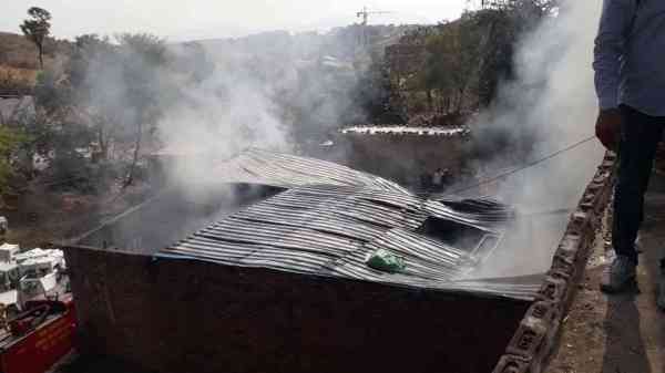 fire in cooler factory udaipur