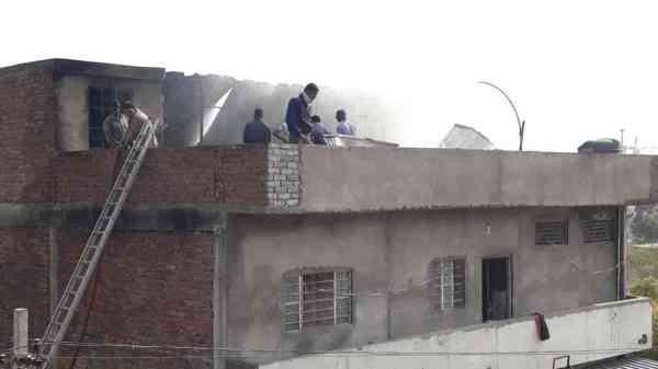 fire in cooler factory udaipur