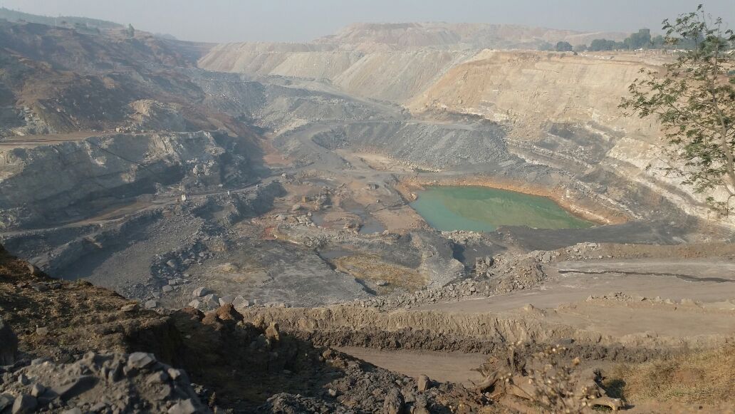 Illegal coal exploration in the area