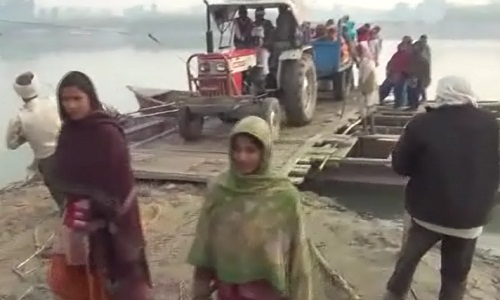 farmers on Ganga