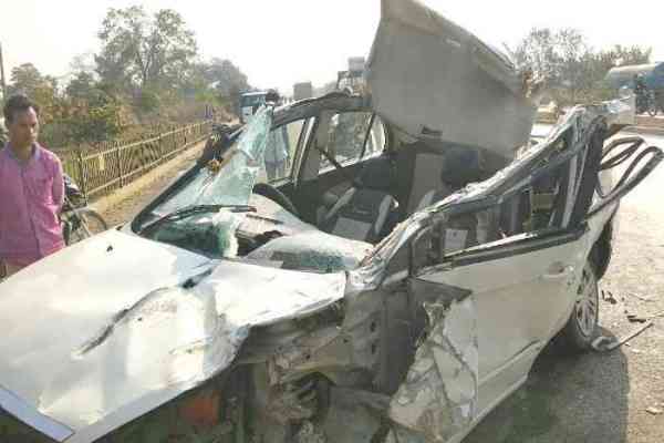 Painful Road Accident in Mandir Hasaud