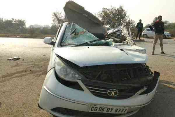 Painful Road Accident in Mandir Hasaud