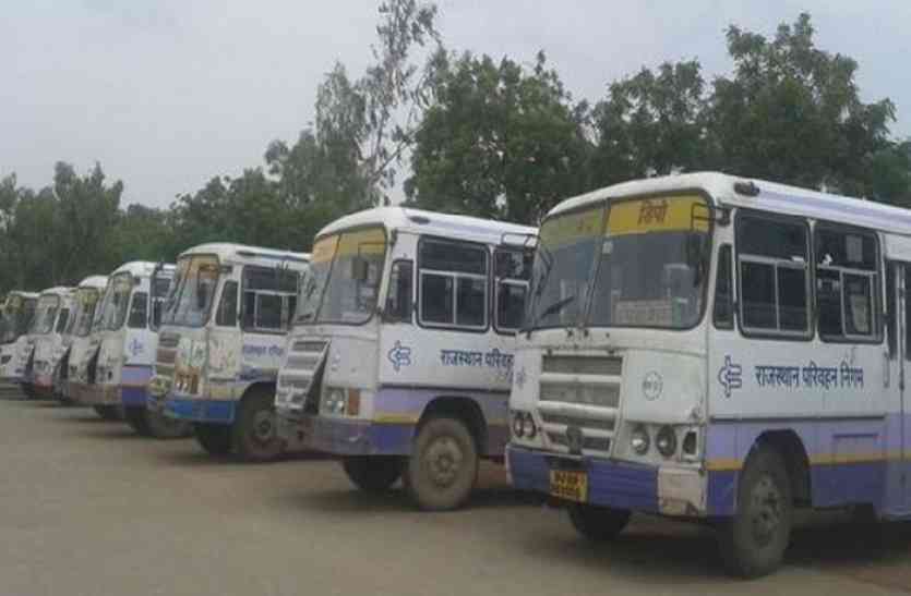 roadways bus promoting governments achievements in alwar