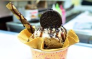 ice cream,contaminated ice cream,Dirt formed into your ice cream,top-n-town Ice cream,Ice cream Parlor,damage from ice cream,fried ice cream with rum ball,