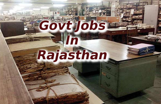 govt jobs in rajasthan