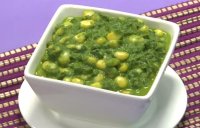palak corn malai