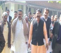 MP Sanjeev Bialan presented in court