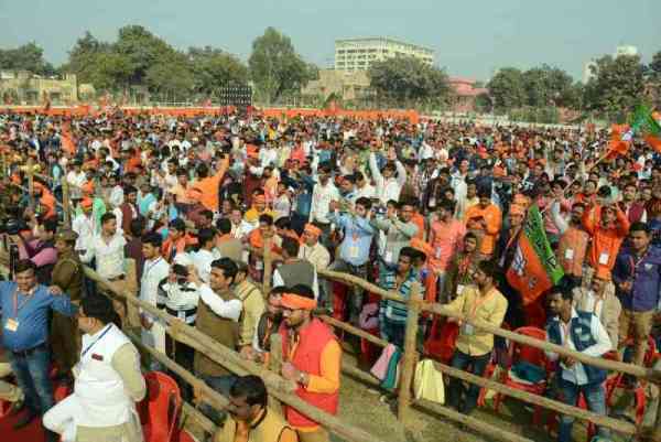 तस्वीरों में देखें किस कारण चर्चा में रहा अमित शाह व सीएम योगी आदित्यनाथ का युवा उद्घोष