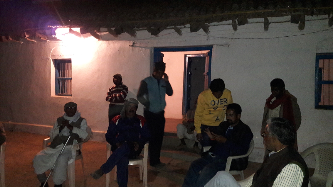 Silence in the village of Shrinivash tiwari