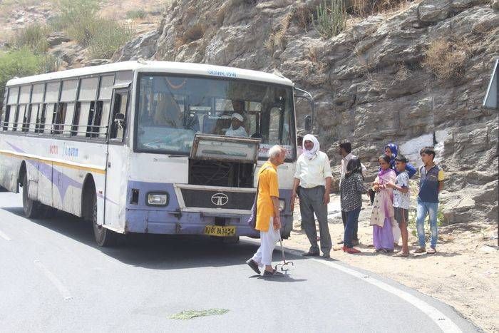 low floor bus in worst condition