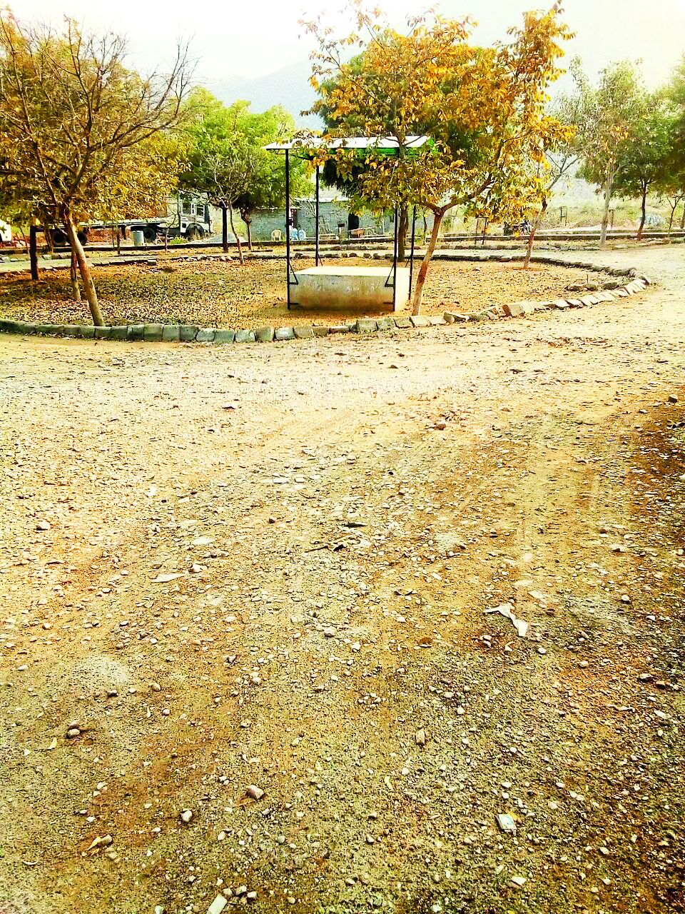 Bad condition of driving test track in alwar rto office