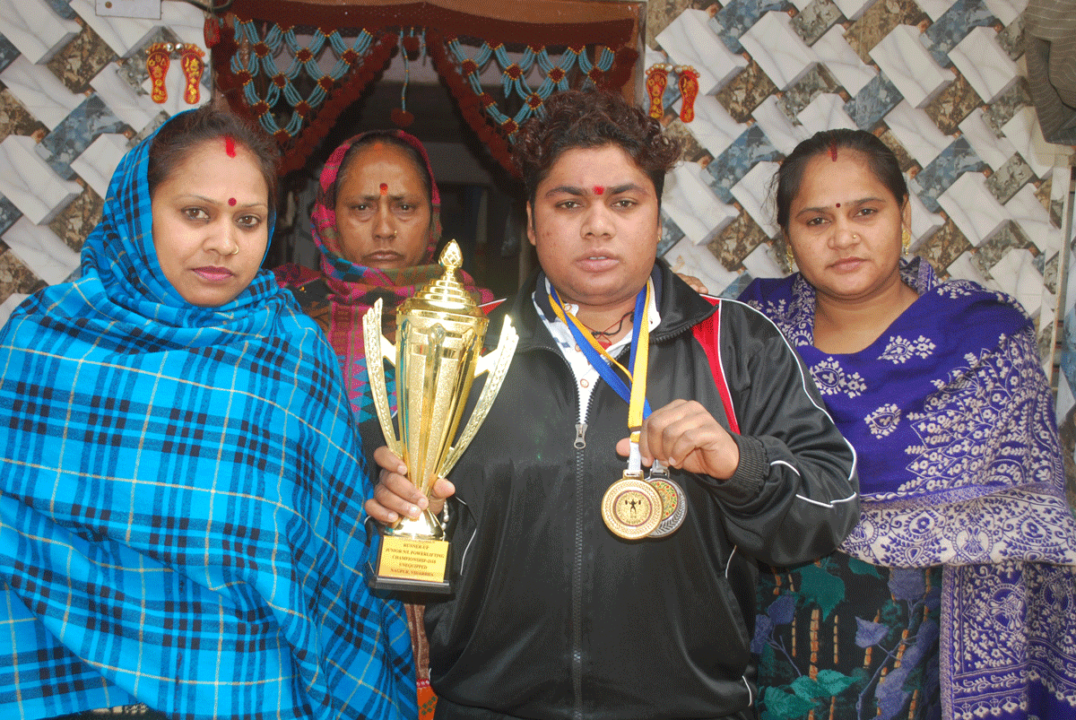 Seema won Indian Power Lifting Junior National Championship
