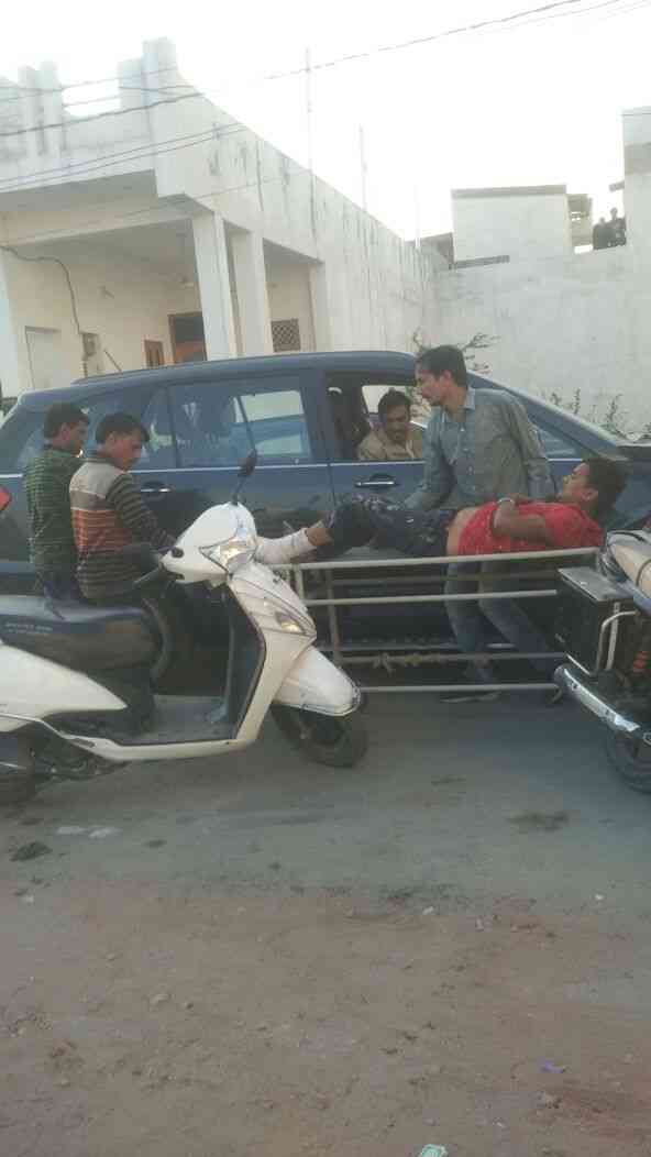 firing at fatehnagar images udaipur