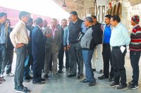 CCM inspection in Satna railway station