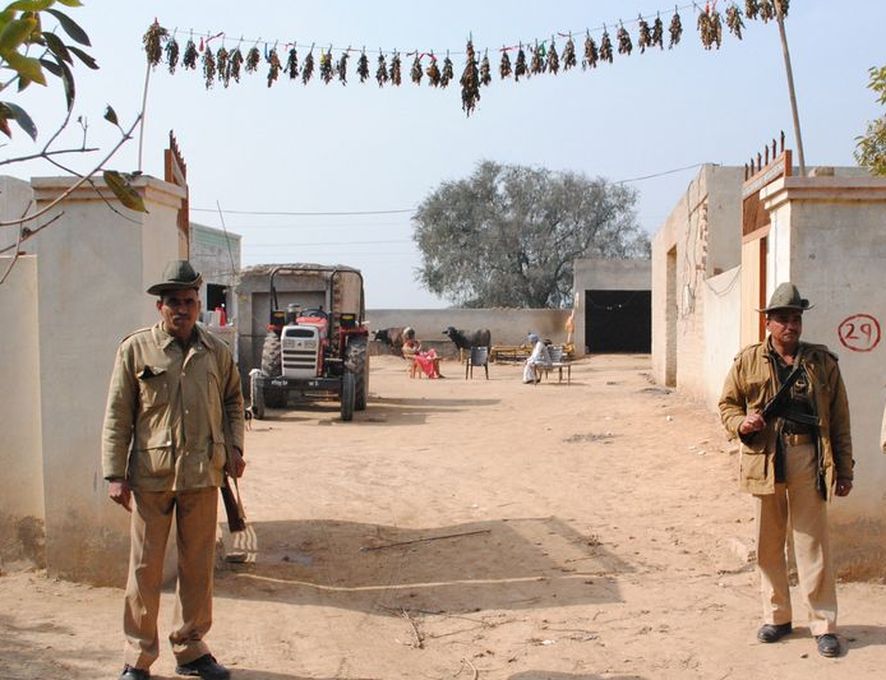 police deployed in dhani