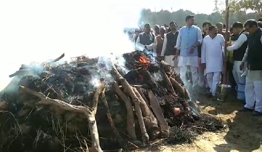 funeral of hukum singh in kairana