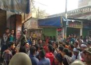 धार्मिक स्थल में लगी आग