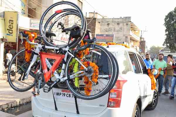 एमपी के सुपर सिक्स साइक्लिस्टस का भारत में बजा डंका, देखे इन फोटो में