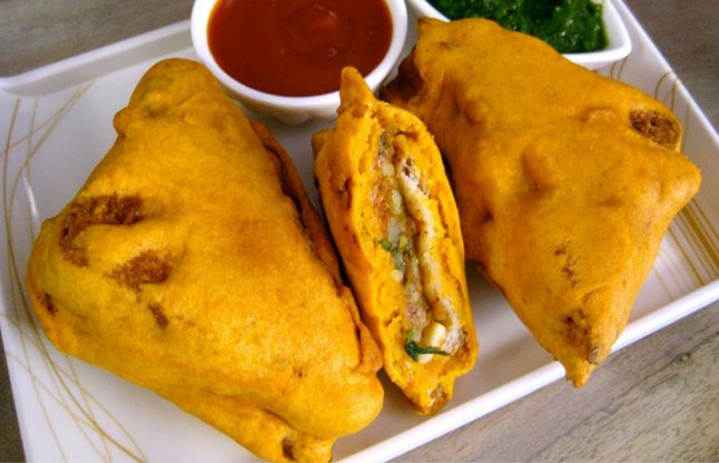 veg cheese bread pakoda