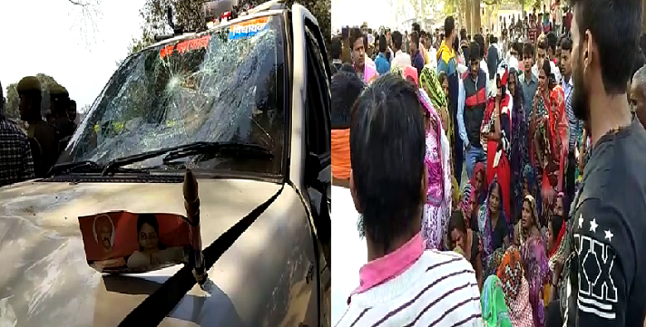 mla line tiwari son crushed student with his safari