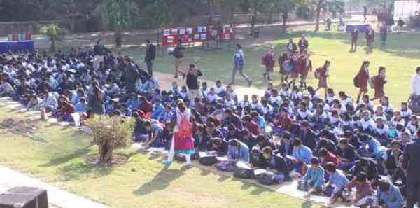 people gathered to enjoy bird fair festival at anasagar lake
