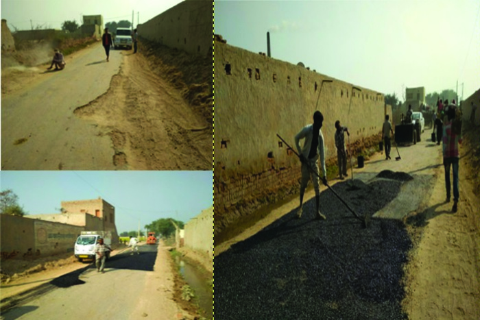 road construction by Poor stuff in dablirathan