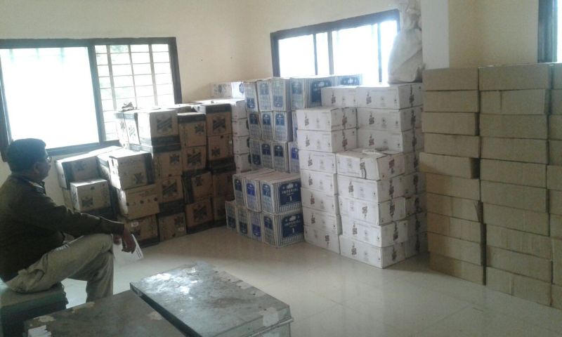 When the truck was caught the police was surprised to see liquor was k