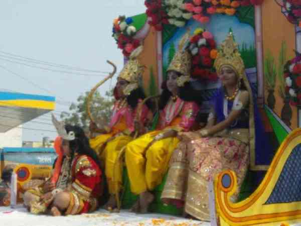 photos of mahashivratri tableau in alwar