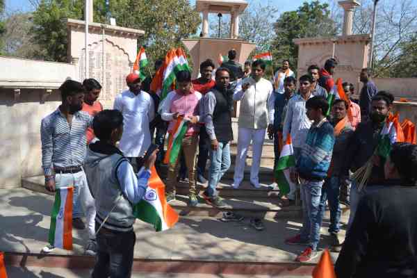 tiranga rally organised by hindu community in alwar
