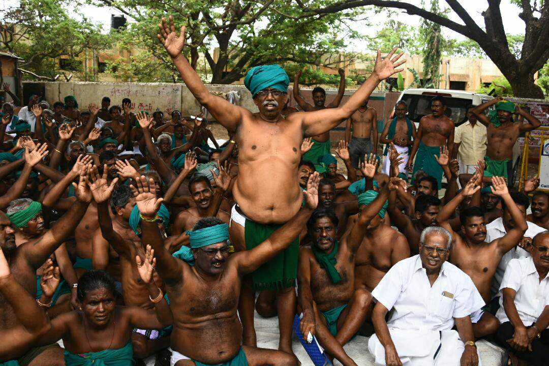 Chennai, Tamil Nadu, Farmer, Protest, Cavuery, Water. Dispute, 