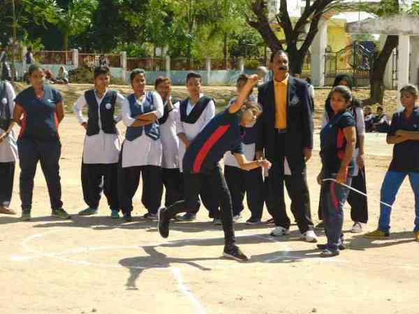 Girls partycipate many games