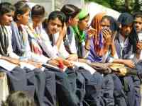 Girls partycipate many games