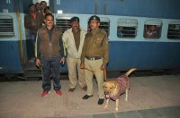 train running with bomb