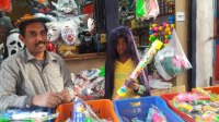 holi 2018: bazar of jabalpur