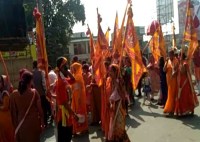 Falgun Mahotsav Shyam khatu baba nishan yatra Unnao UP hindi news