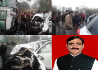 BJP MLA Lokendra Singh died in road accident Sitapur