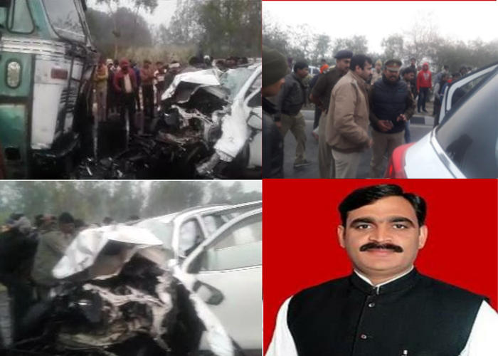 BJP MLA Lokendra Singh died in road accident Sitapur