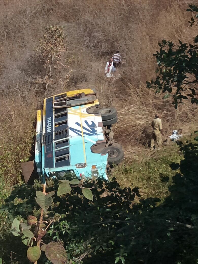 Big news- Two busses collided in the valley, a bus collapsed